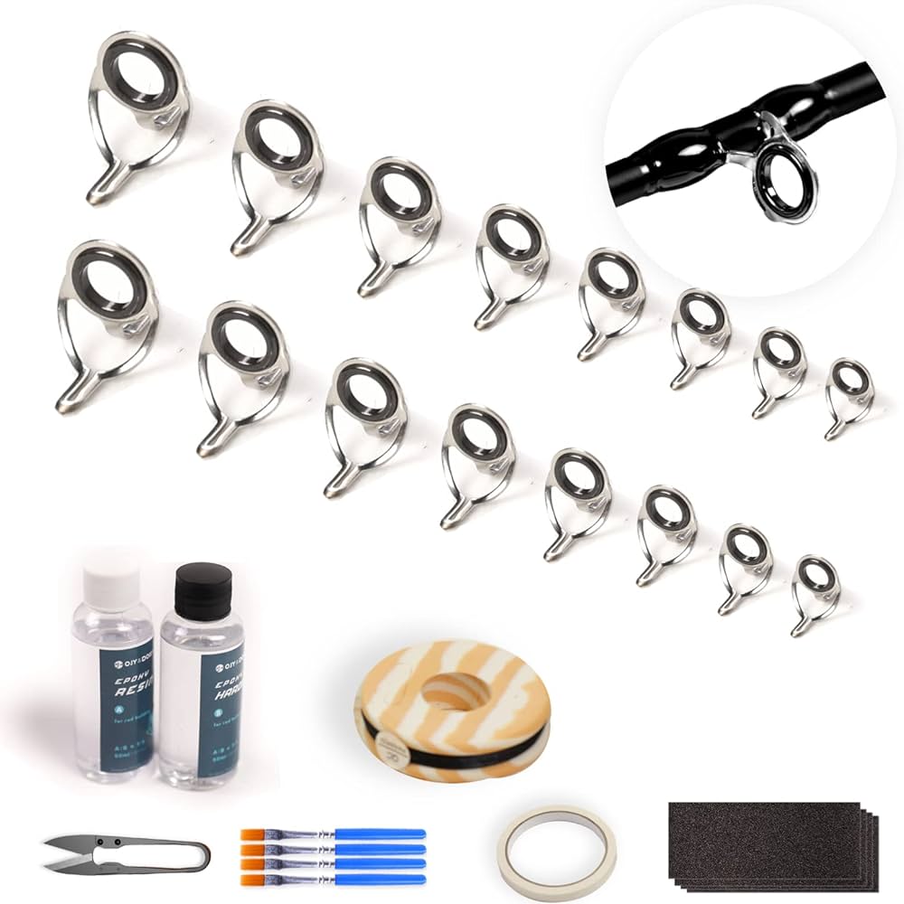 How Can I Make Wrapped Guide Rings on Fishing Rods More Attractive?